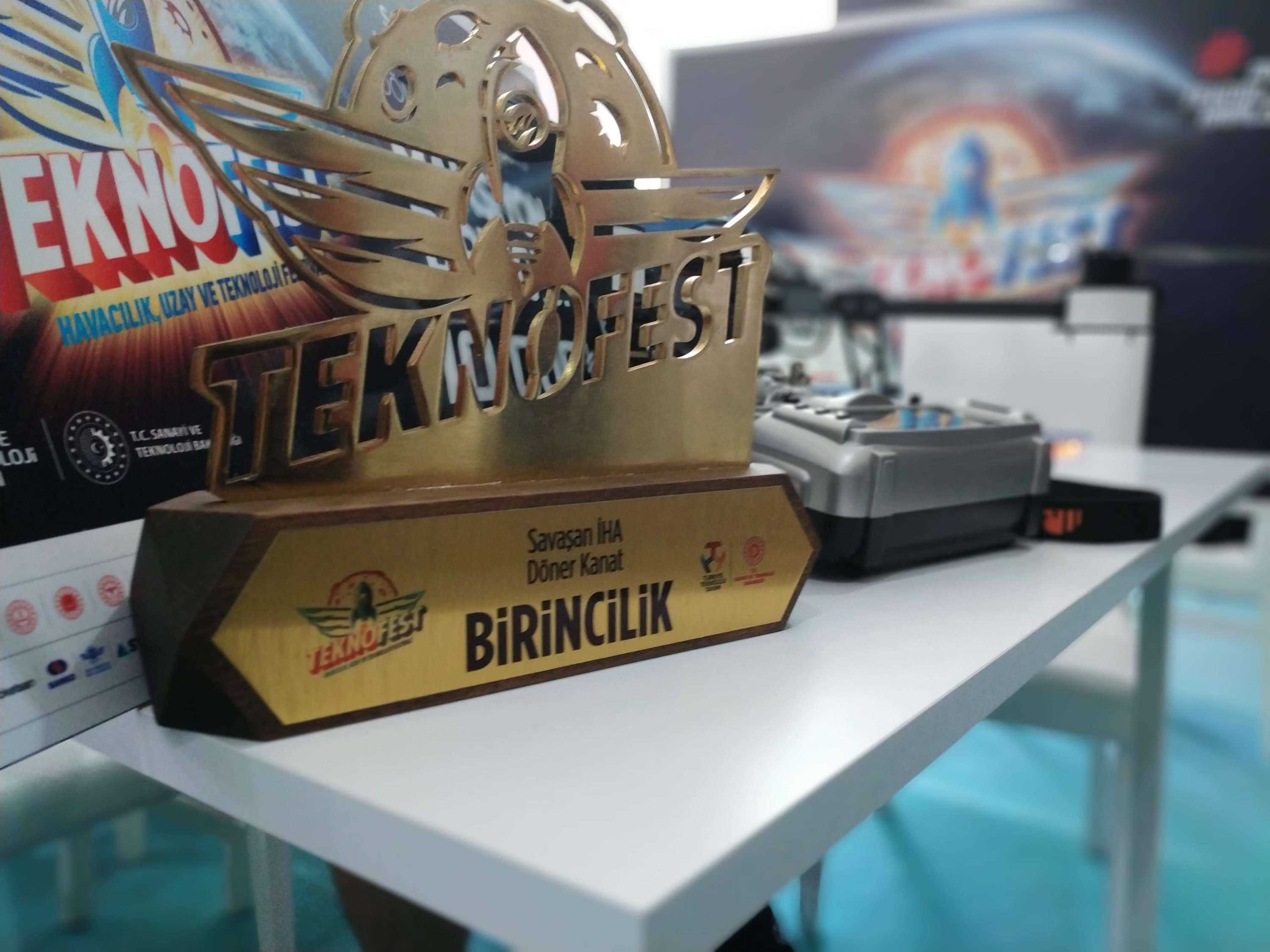Teknofest 2021 Combat UAV first-place trophy