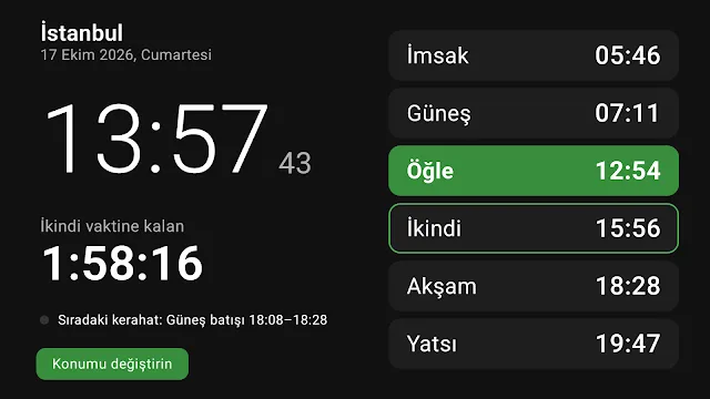Namaz Akışı — Prayer Assistant · Android TV 1