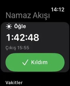 Namaz Akışı — Prayer Assistant · Apple Watch · Ana