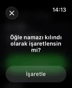 Namaz Akışı — Prayer Assistant · Apple Watch · Kildim onayi