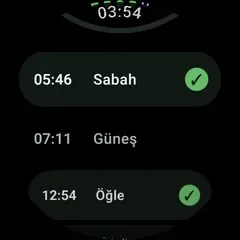 Namaz Akışı — Prayer Assistant · Wear OS · Vakitler